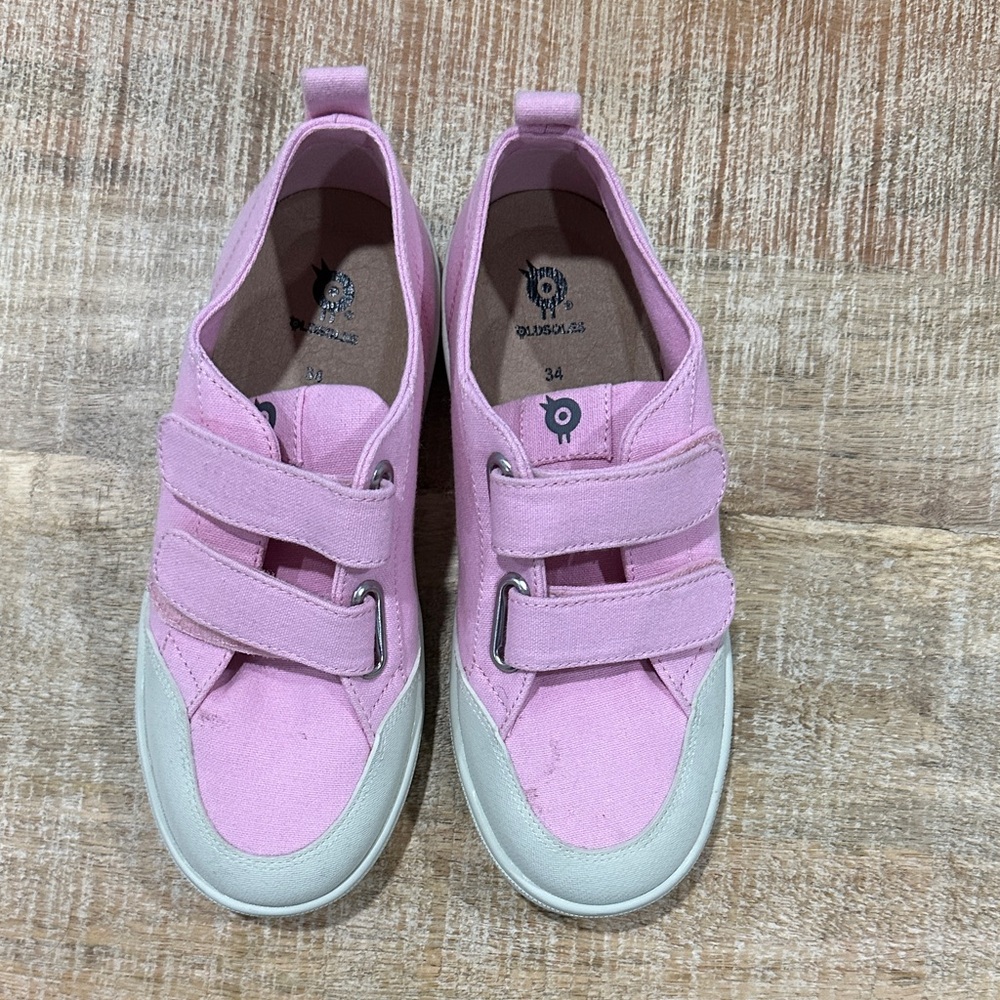 Old Soles Pink and White Kids Sneakers